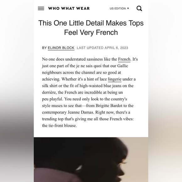 Tied Sheer Blouse. NWT - Picture 7 of 10